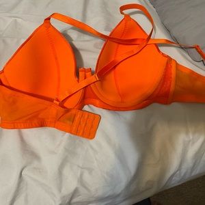 Savage X Fenty Neon orange push up bra